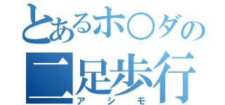 とあるホ○ダの二足歩行（アシモ）