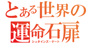 とある世界の運命石扉（シュタインズ・ゲート）