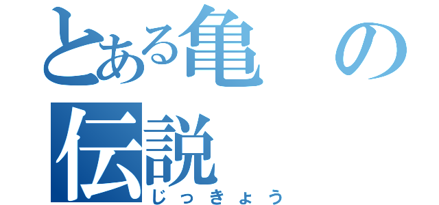 とある亀の伝説（じっきょう）