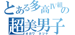 とある多高Ⅳ組の超美男子（オガワ　タツヤ）