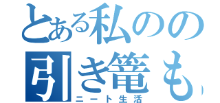 とある私のの引き篭もり生活（ニート生活）