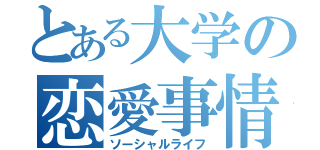 とある大学の恋愛事情（ソーシャルライフ）