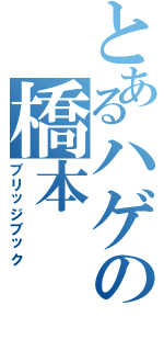 とあるハゲの橋本（ブリッジブック）