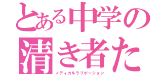 とある中学の清き者たち（メディカルラブポーション）