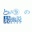 とある⑨の最強説（自己満足）