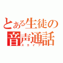 とある生徒の音声通話（スカイプ）