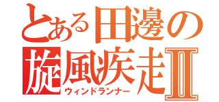 とある田邊の旋風疾走Ⅱ（ウィンドランナー）