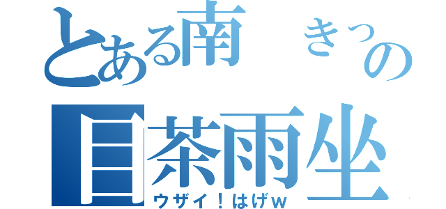 とある南　きっぺいの目茶雨坐（ウザイ！はげｗ）