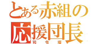 とある赤組の応援団長（司令塔）