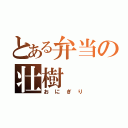 とある弁当の壮樹（おにぎり）