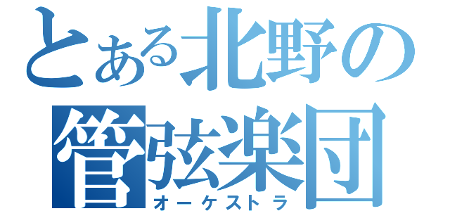 とある北野の管弦楽団（オーケストラ）