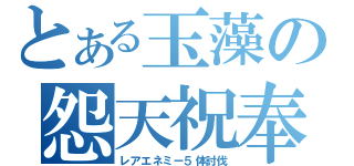 とある玉藻の怨天祝奉（レアエネミー５体討伐）