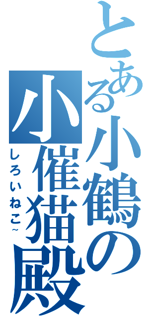 とある小鶴の小催猫殿（しろいねこ~）