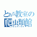 とある教室の爬虫類館（なんかいるわ）