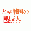 とある戦国の謀反人（明智光秀）