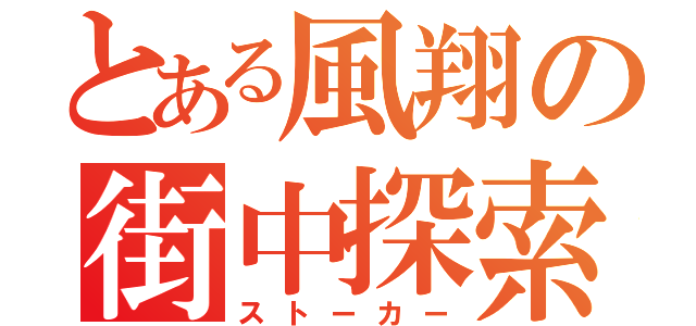 とある風翔の街中探索（ストーカー）