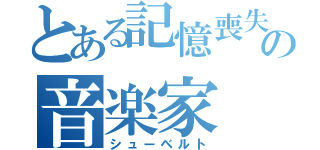 とある記憶喪失の音楽家（シューベルト）