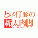 とある仔豚の極太肉脚（ローストケバブ）