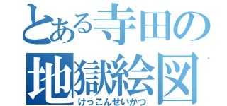 とある寺田の地獄絵図（けっこんせいかつ）