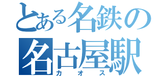 とある名鉄の名古屋駅（カオス）