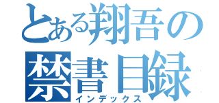 とある翔吾の禁書目録（インデックス）