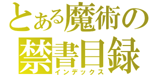 とある魔術の禁書目録（インデックス）