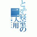 とある寝室の二人用（二段ベッド）