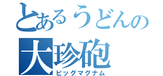 とあるうどんの大珍砲（ビッグマグナム）