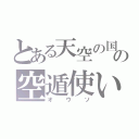 とある天空の国の空遁使い（オウソ）