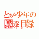 とある少年の駆逐目録（イェーガー）