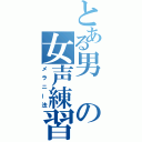 とある男の女声練習（メラニー法）