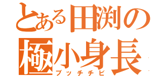 とある田渕の極小身長（ブッチチビ）