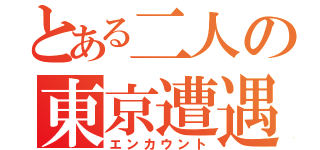 とある二人の東京遭遇（エンカウント）