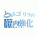 とあるゴリラの筋肉強化（勝利の為に）