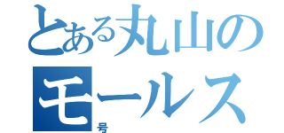 とある丸山のモールス信（号）