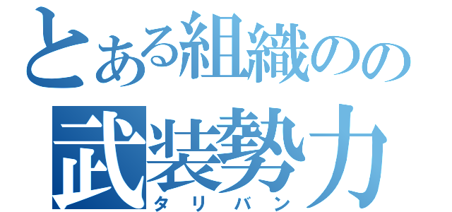 とある組織のの武装勢力（タリバン）