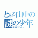 とある山中の謎の少年（ミステリーボーイ）