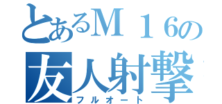 とあるＭ１６の友人射撃（フルオート）