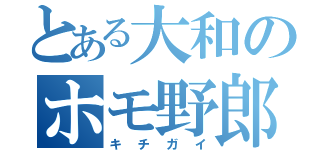 とある大和のホモ野郎（キチガイ）