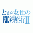 とある女性の沖縄旅行Ⅱ（もう一回～）