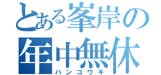 とある峯岸の年中無休（ハンコウキ）