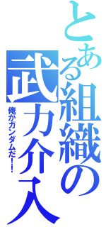 とある組織の武力介入（俺がガンダムだ！！）