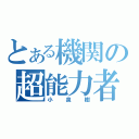 とある機関の超能力者（小泉樹）