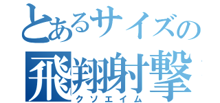 とあるサイズの飛翔射撃（クソエイム）