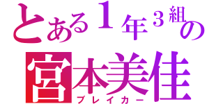 とある１年３組の宮本美佳（ブレイカー）