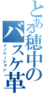 とある穂中のバスケ革命（イノベーション）