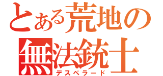 とある荒地の無法銃士（デスペラード）