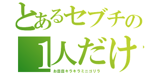 とあるセブチの１人だけ（お目目キラキラミニゴリラ）