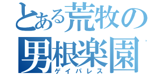 とある荒牧の男根楽園（ゲイパレス）