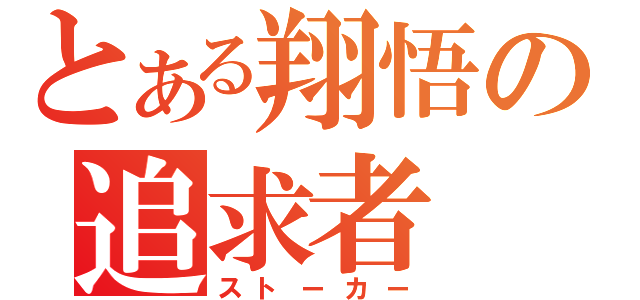 とある翔悟の追求者（ストーカー）